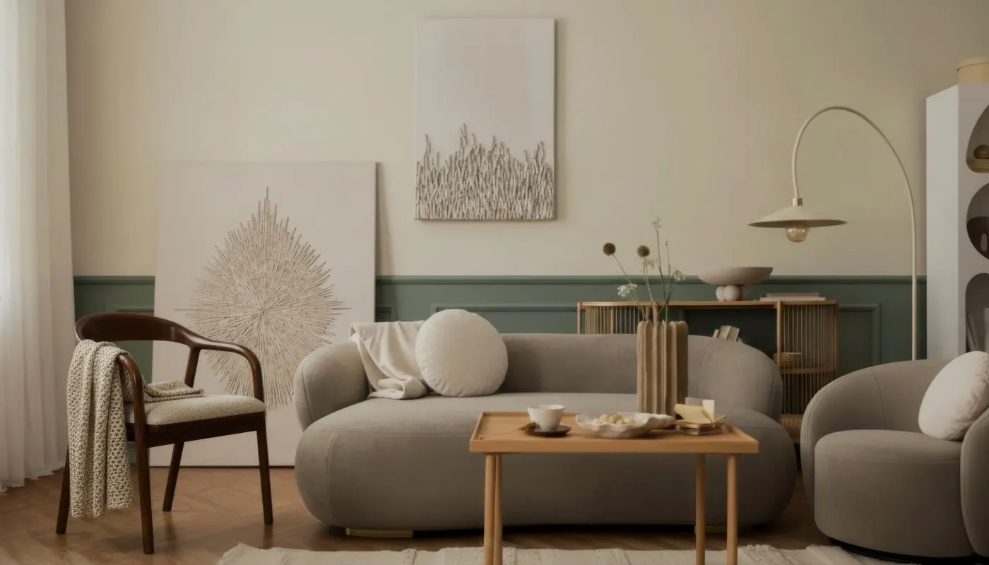 Austins living room setting